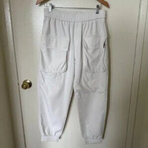 Rick Owens White Nylon Cargo Pants S​